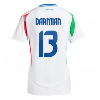 Camiseta Italia Matteo Darmian #13 Visitante Equipación para mujer Eurocopa 2024 manga corta